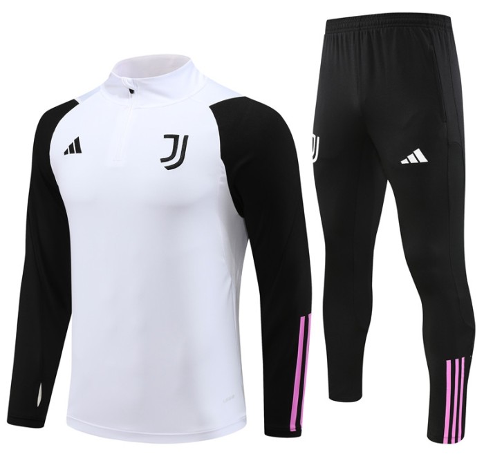 Javentus 2023/2024 1/4 zipper tracksuit white