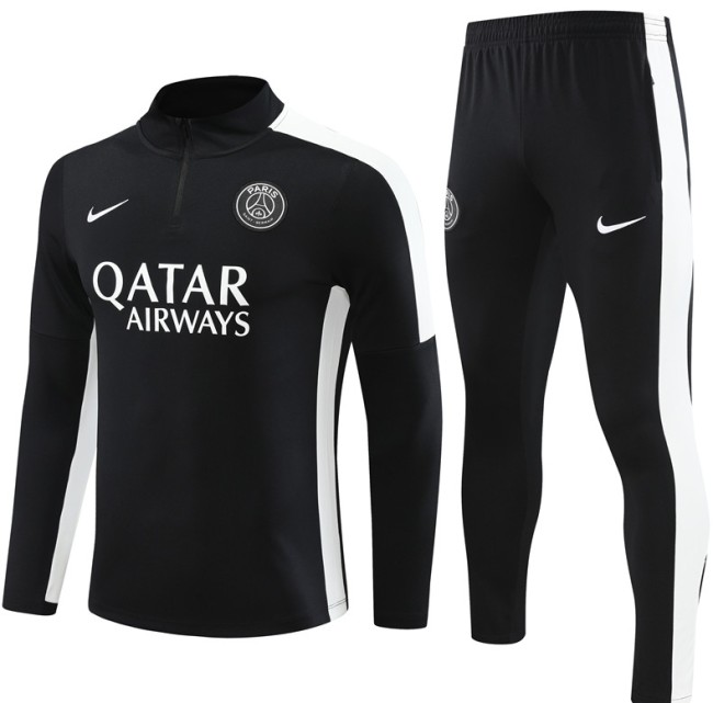 Paris Saint-Germain PSG 2023/2024 1/4 zipper NK tracksuit black