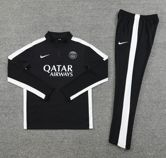Paris Saint-Germain PSG 2023/2024 1/4 zipper NK tracksuit black