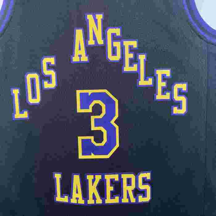 Lakers NBA Shirt 2026 Season City Version Black DAVIS 3