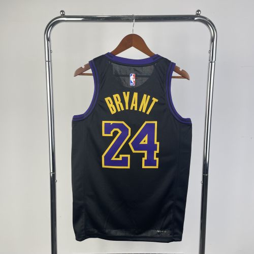 Lakers NBA Shirt 2026 Season City Version Black BRYANT 24
