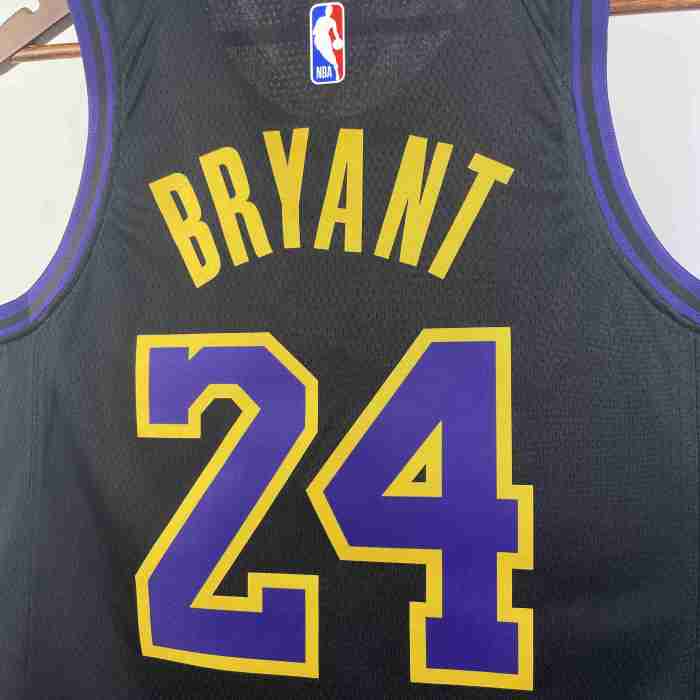 Lakers NBA Shirt 2026 Season City Version Black BRYANT 24