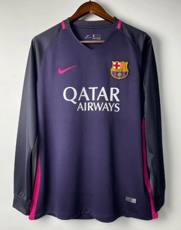 Barcelona 2016/2017 away retro shirt long sleeve Messi Neymar JR