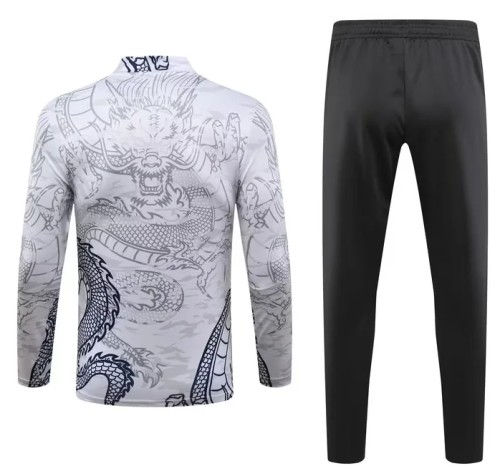 Real Madrid 2023/2024 1/4 zipper tracksuit Dragon white