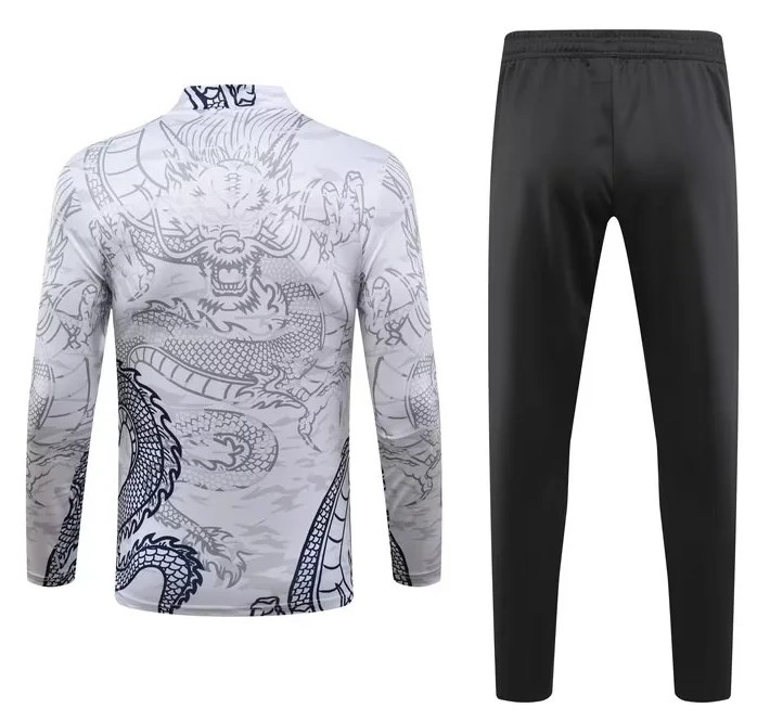 Real Madrid 2023/2024 1/4 zipper tracksuit Dragon white