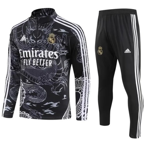 Real Madrid 2023/2024 1/4 zipper tracksuit Dragon black