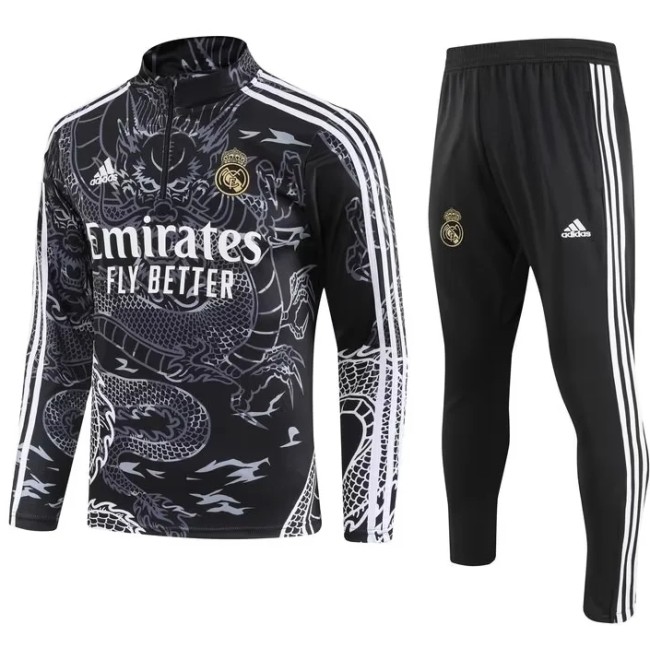 Real Madrid 2023/2024 1/4 zipper tracksuit Dragon black