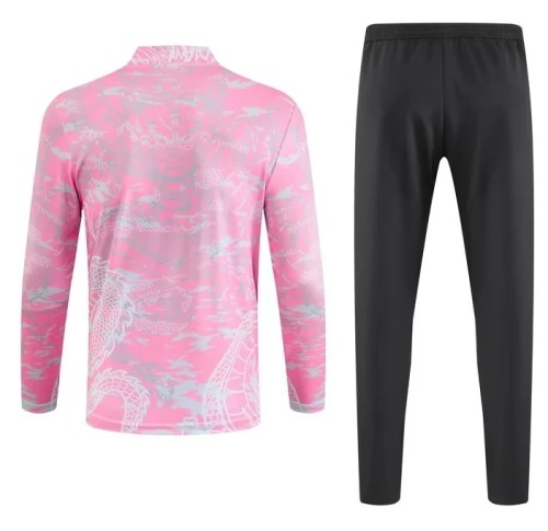 Real Madrid 2023/2024 1/4 zipper tracksuit Dragon pink