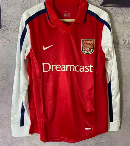 Arsenal 2001/2002 home retro shirt long sleeve