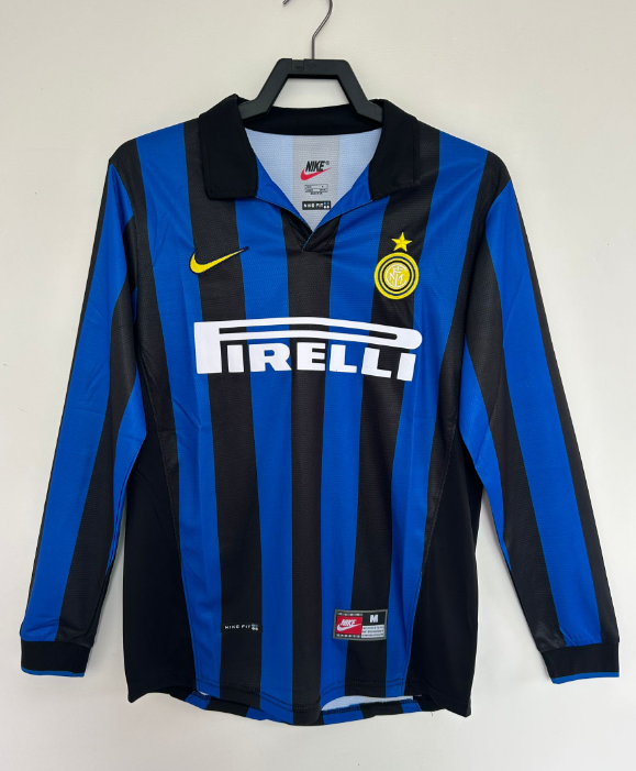Inter Milan 1998/1999 home retro shirt long sleeve