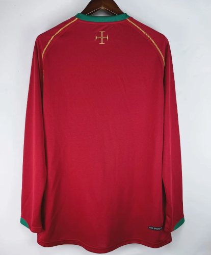 Portugal 2006 home retro shirt long sleeve Ronaldo