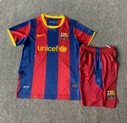 Barcelona 2010/2011 home retro kids kit (top+shorts)