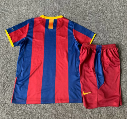 Barcelona 2010/2011 home retro kids kit (top+shorts)
