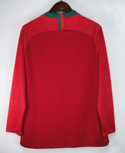 Portugal 2018 home retro shirt (long sleeve) Ronaldo