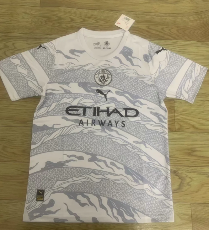 Manchester City 2023/2024 Dragon shirt haaland (Default golden 2023 patch)
