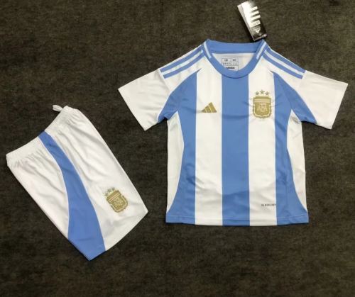 Argentina Nation team 2024 home full set kit (Adult and Kids)  Messi