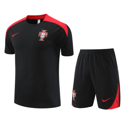 Portugal 2024 Short sleeve tracksuit black