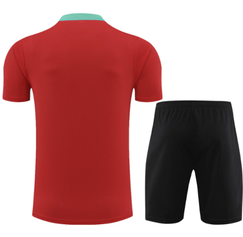 Portugal 2024 Short sleeve tracksuit red