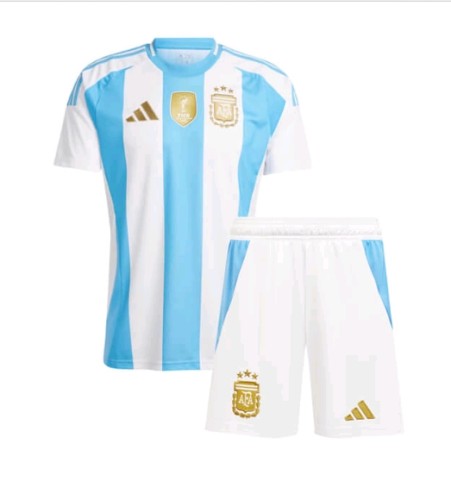 Argentina Nation team 2024 home full set kit (Adult and Kids)  Messi