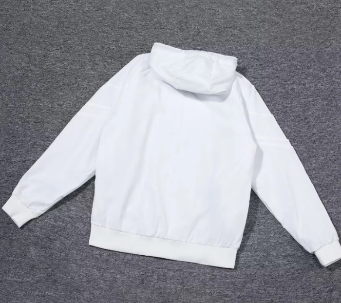England 2024 windbreaker coat white