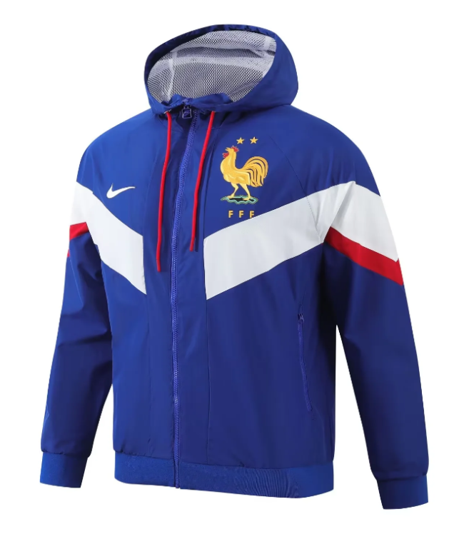 France 2024 windbreaker coat blue