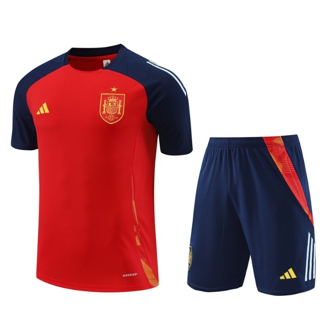 Spain 2024 Short sleeve tracksuit red