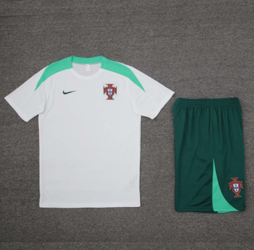 Portugal 2024 Short sleeve tracksuit white