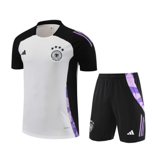 Germany 2024 short sleeve and shorts tracksuit white