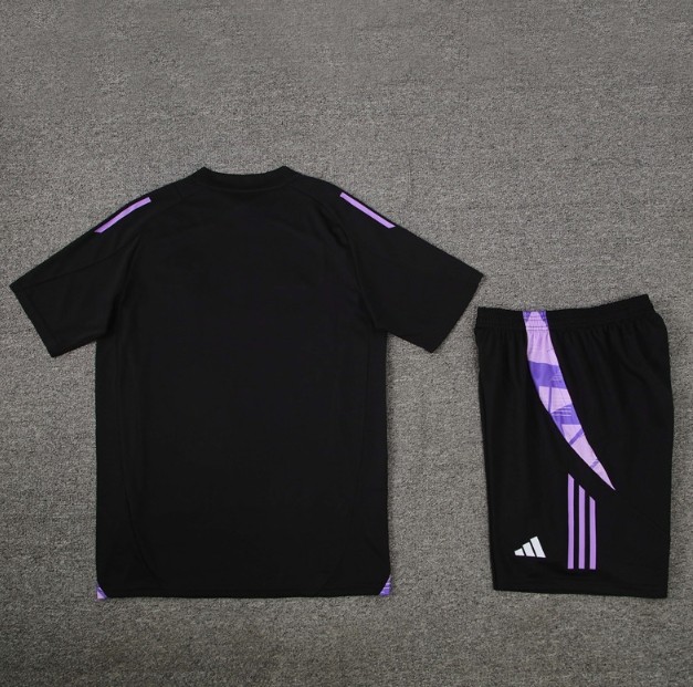 Germany 2024 short sleeve and shorts tracksuit black