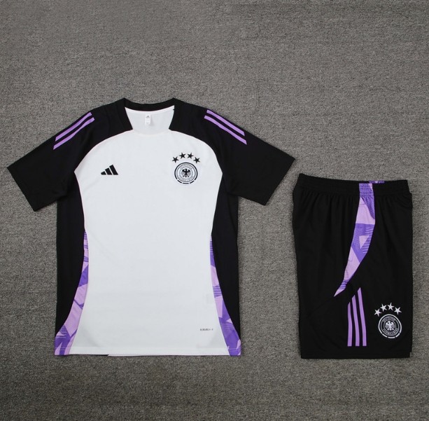 Germany 2024 short sleeve and shorts tracksuit white