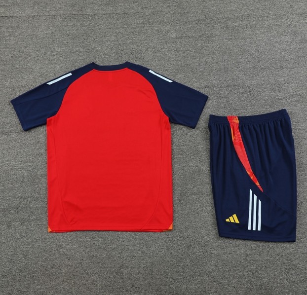 Spain 2024 Short sleeve tracksuit red