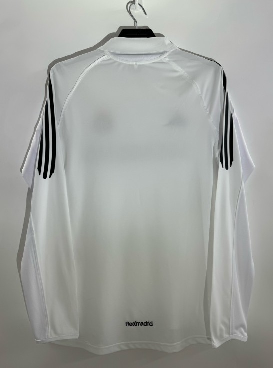 Real Madrid 2005/2006 home retro shirt long-sleeve