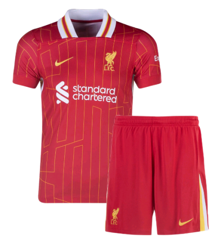 Liverpool 2024/2025 home full set kit (Adult and Kids)