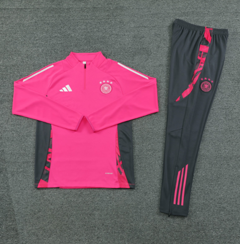 Germany 2024 1/4 zipper tracksuit tracksuit pink