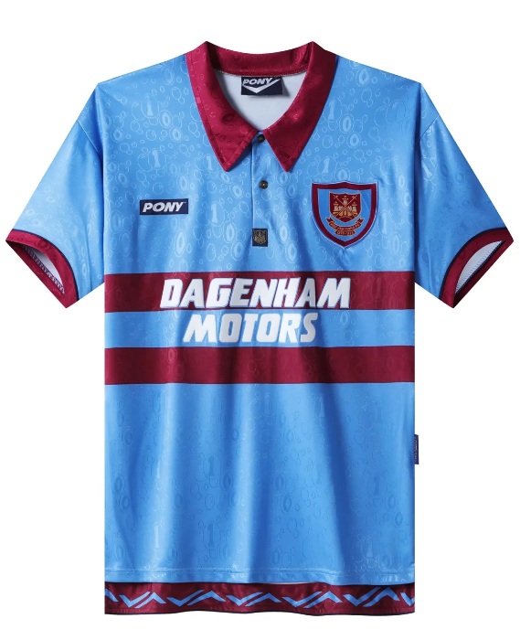 West Ham United 1995/1997 retro away shirt