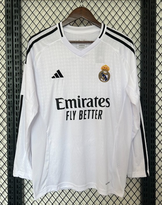 Real Madrid 2024/2025 home shirt (long sleeve)