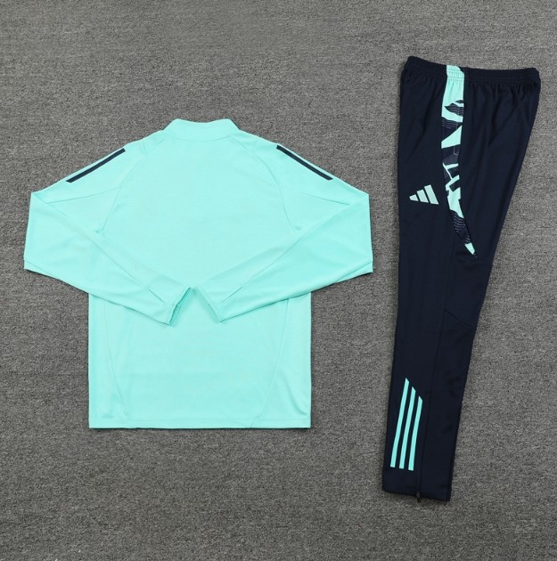 Real Madrid 2024/2025 1/4 zipper tracksuit light green