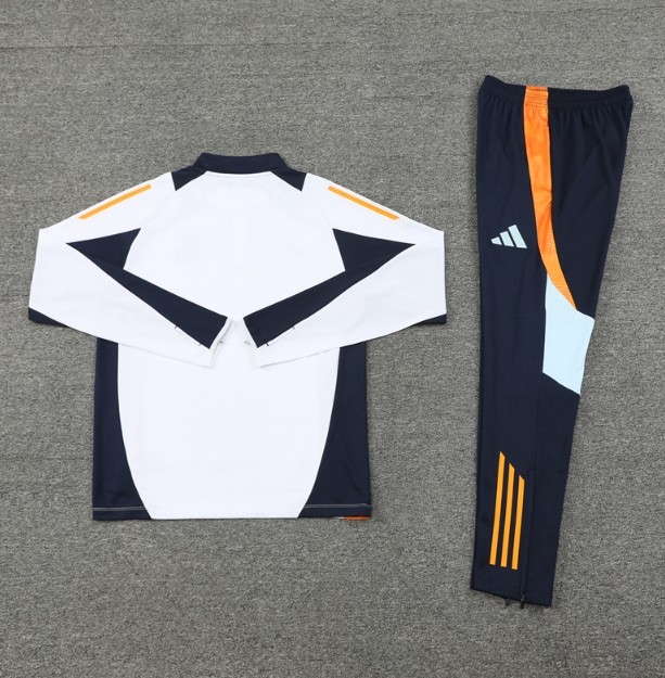 Real Madrid 2024/2025 1/4 zipper tracksuit white