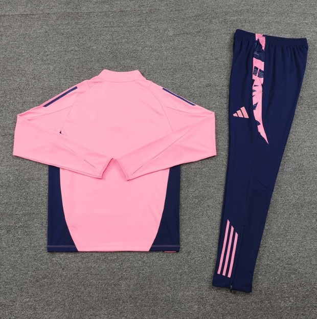 Arsenal 2024/2025 1/4 zipper tracksuit pink