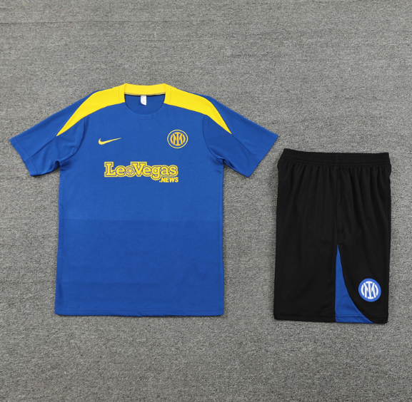 Inter Milan 2024/2025 short sleeve and shorts tracksuit blue