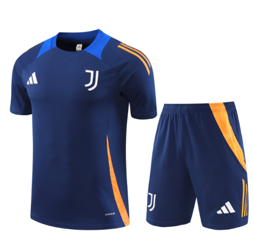 Javentus 2024/2025 short sleeve and shorts tracksuit royal blue