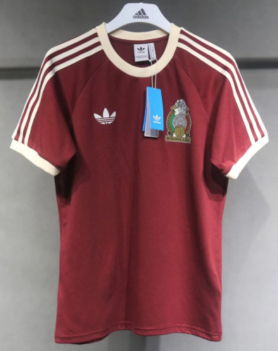 Mexico retro cotton shirt red