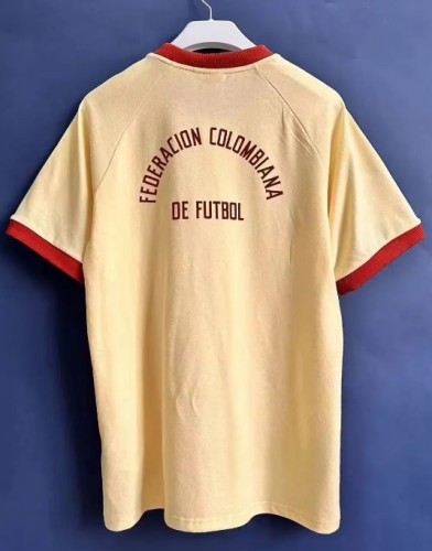 Colombia retro cotton shirt yellow