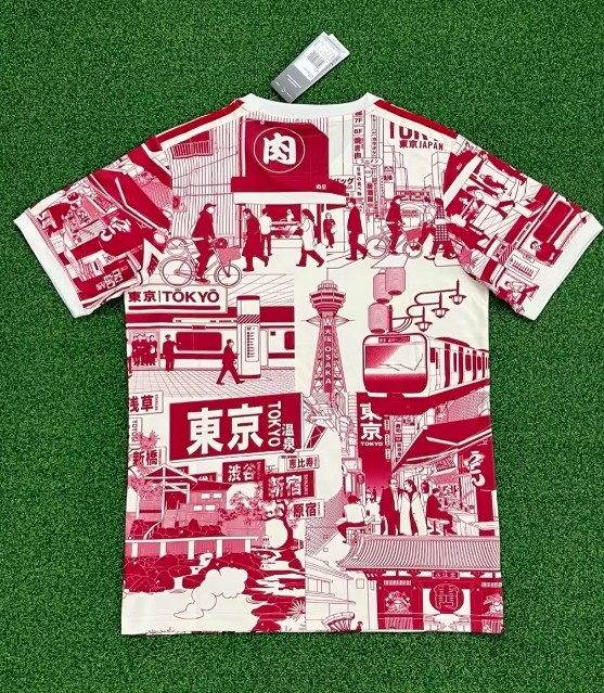 Japan x Tokyo 2024 red special shirt