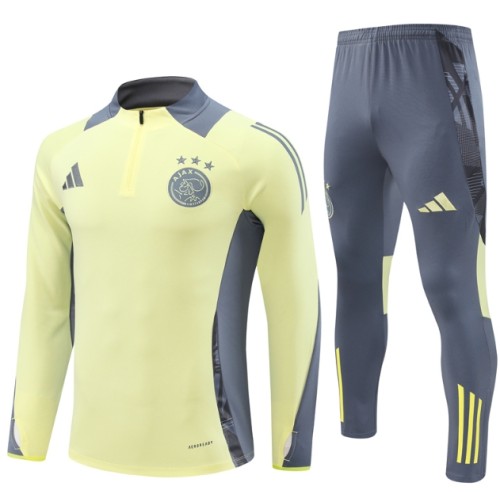 Ajax 2024/2025 1/4 zipper tracksuit yellow