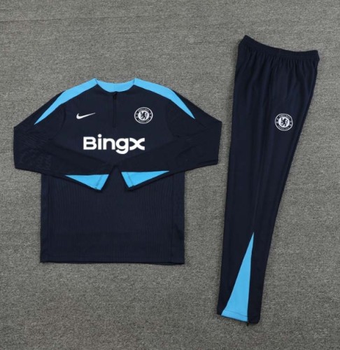 Chelsea  2024/2025 1/4 zipper tracksuit dark blue
