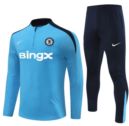 Chelsea  2024/2025 1/4 zipper tracksuit blue