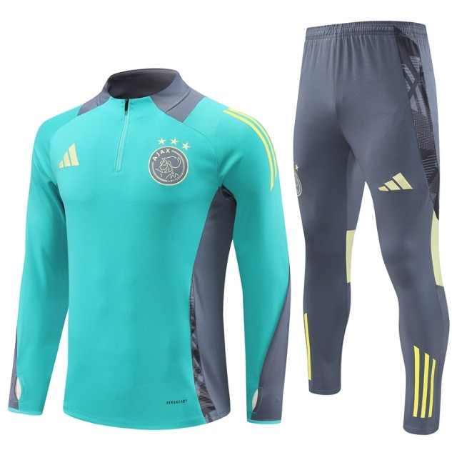 Ajax 2024/2025 1/4 zipper tracksuit green