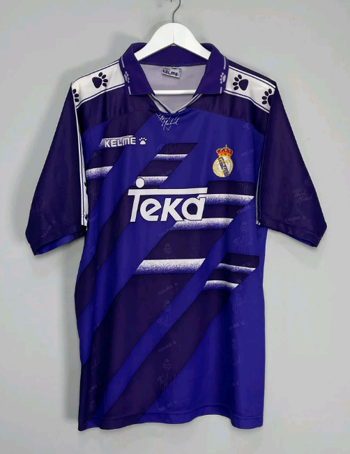 Real Madrid 1994/1996 away retro shirt