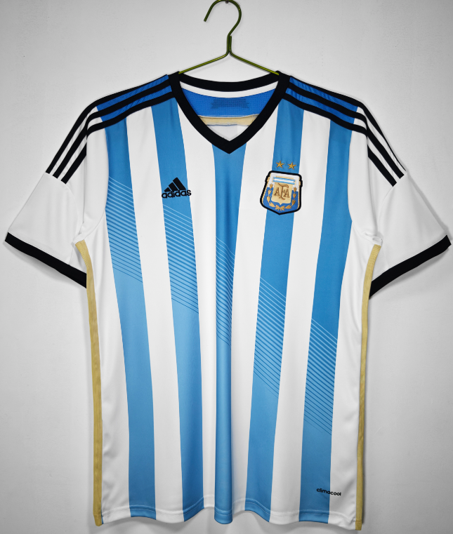 Argentina 2014 home retro shirt Messi